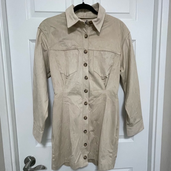 NWT ZARA SUEDE MINI DRESS - Picture 5 of 8